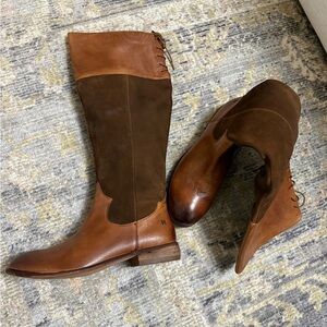 NEW Roan by Bed Stu Natty tall Brown Leather suede Knee-High riding Boots